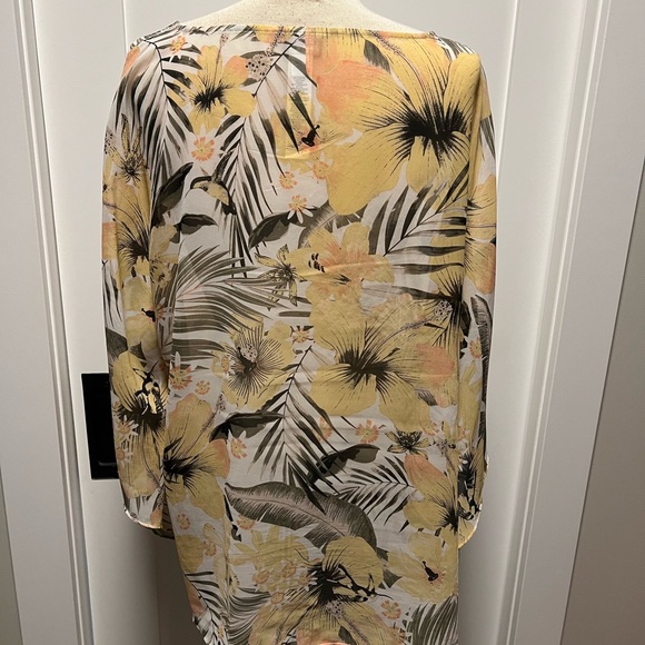 Chico Sheer Tropical Tunic S/M - Picture 4 of 5